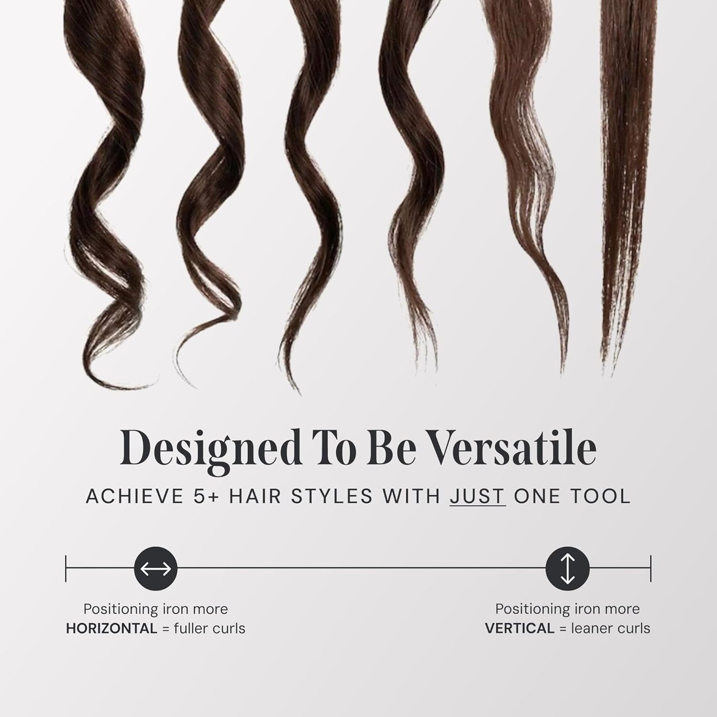 2-in-1 Straightener – Turn heads with soft curls or perfect straightening
