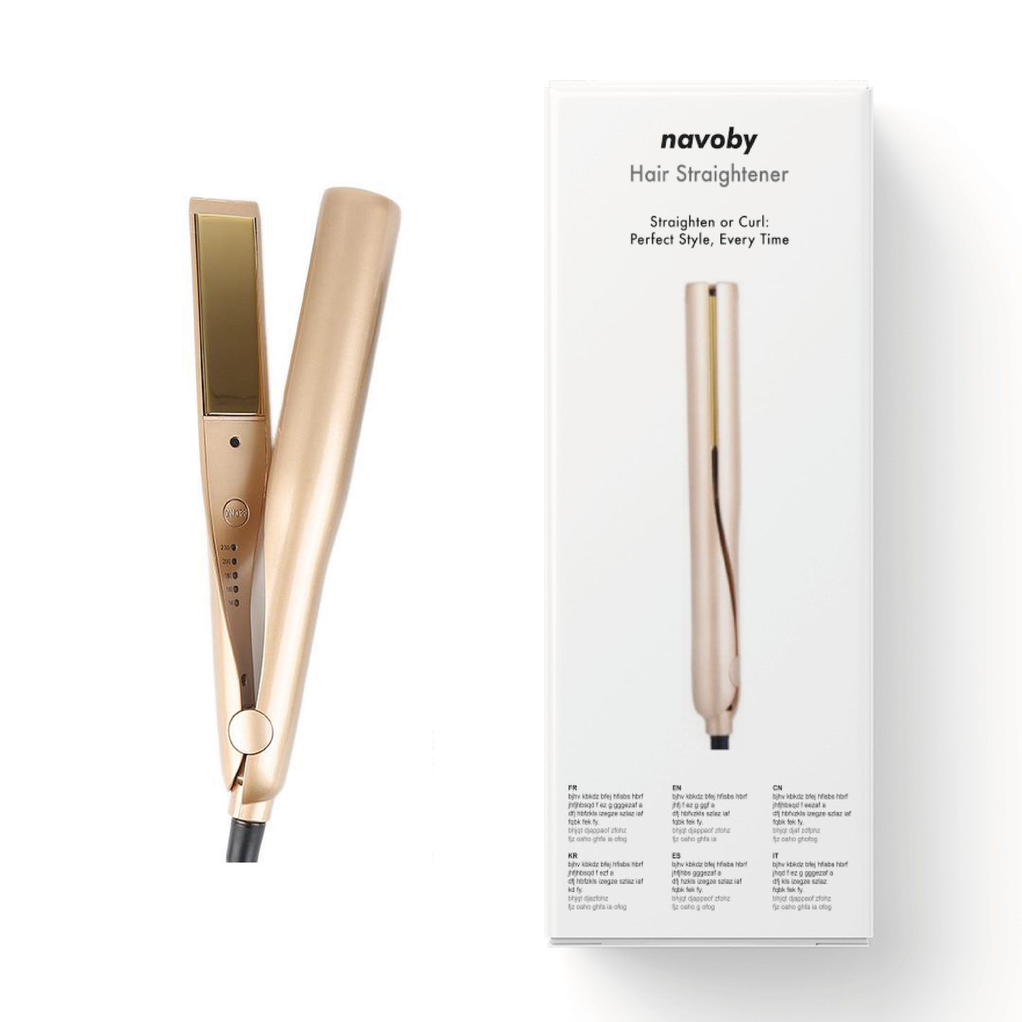 2-in-1 Straightener – Turn heads with soft curls or perfect straightening